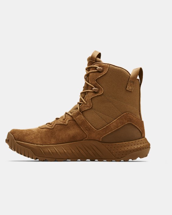 Men's UA Micro G® Valsetz Leather Tactical Boots, Brown, pdpMainDesktop image number 1